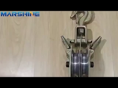 Her iki tarafta da açılan 50 kn kapasiteli 2 yığınlı kablo kablosu katran bloğu