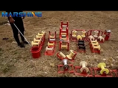 Alüminyum Kablo Naylon Tekerleği Gökyüzü Yönünde Köşe Bağlama Çekmece Bloku 5kn Rated Yükle