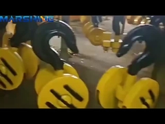 Çift taraflı kancalar ipleme bloğu anti-statik taşınabilir çelik kaldırma elektrikli kaldırma katranı bloğu
